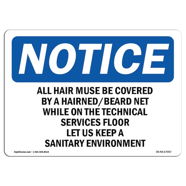 OSHA Sign, OSHA-PPE-General-Sign-, 18in X 12in Alum, 18" W, 12" H, Landscape, OS-NS-A-1218-L-17057